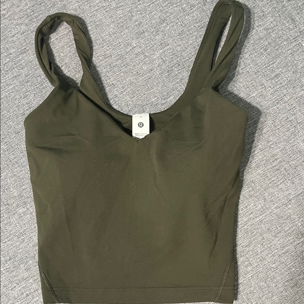Lululemon Athletica Dark Green Tank Top